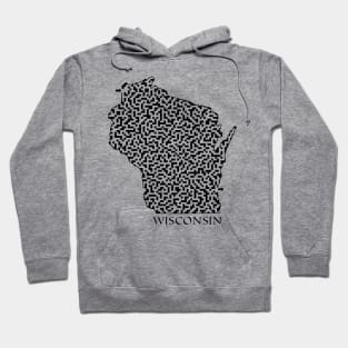 State of Wisconsin Maze Hoodie